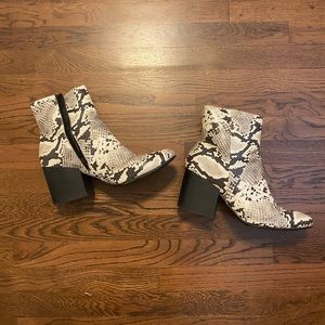 Snake Skin booties